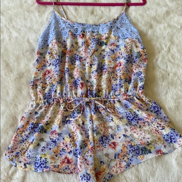 NWT In Bloom By Jonquil Floral Romper Sz M - Picture 9 of 12